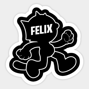 FELIX THE CAT - Line Silhouette Sticker